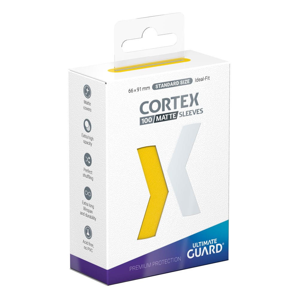 Ultimate Guard Cortex Sleeves Tamaño Estándar Matte Yellow (100) Frikytopia
