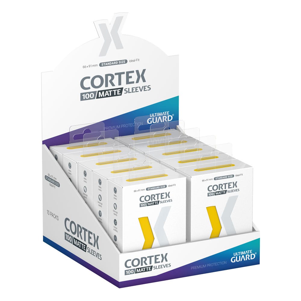 Ultimate Guard Cortex Sleeves Tamaño Estándar Matte Yellow (100)