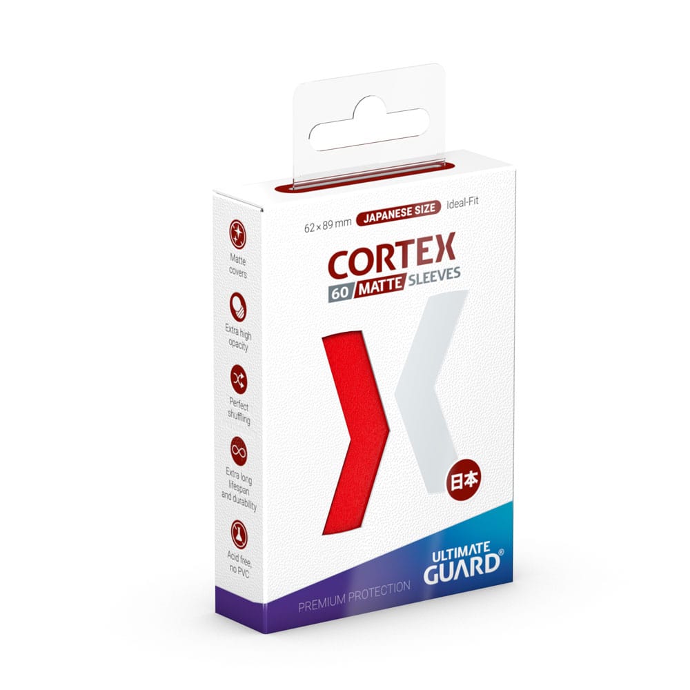 Ultimate Guard Cortex Sleeves Tamaño Japonés Rojo Mate (60)