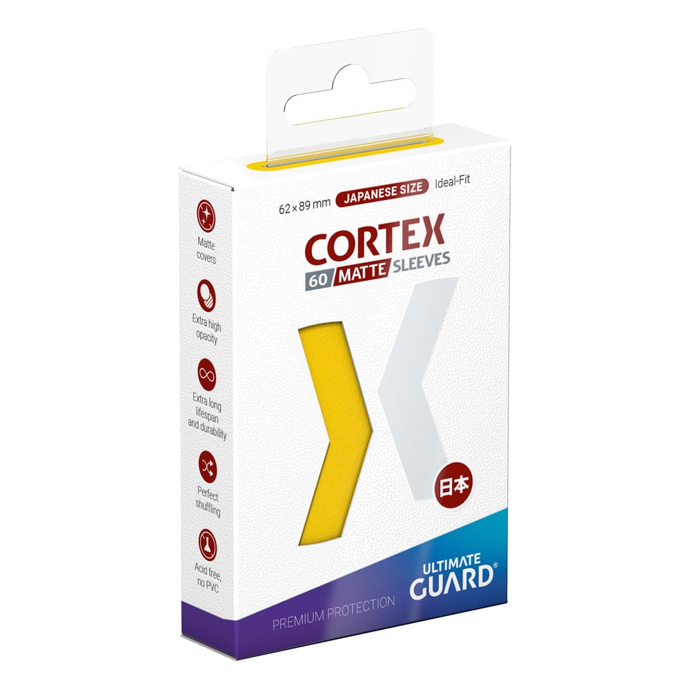 Ultimate Guard Cortex Sleeves Tamaño Japonés Matte Yellow (60) Frikytopia