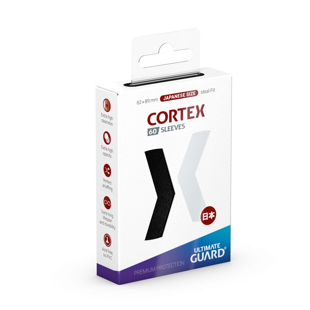 Ultimate Guard Cortex Sleeves Tamaño Japonés Negro (60) Frikytopia