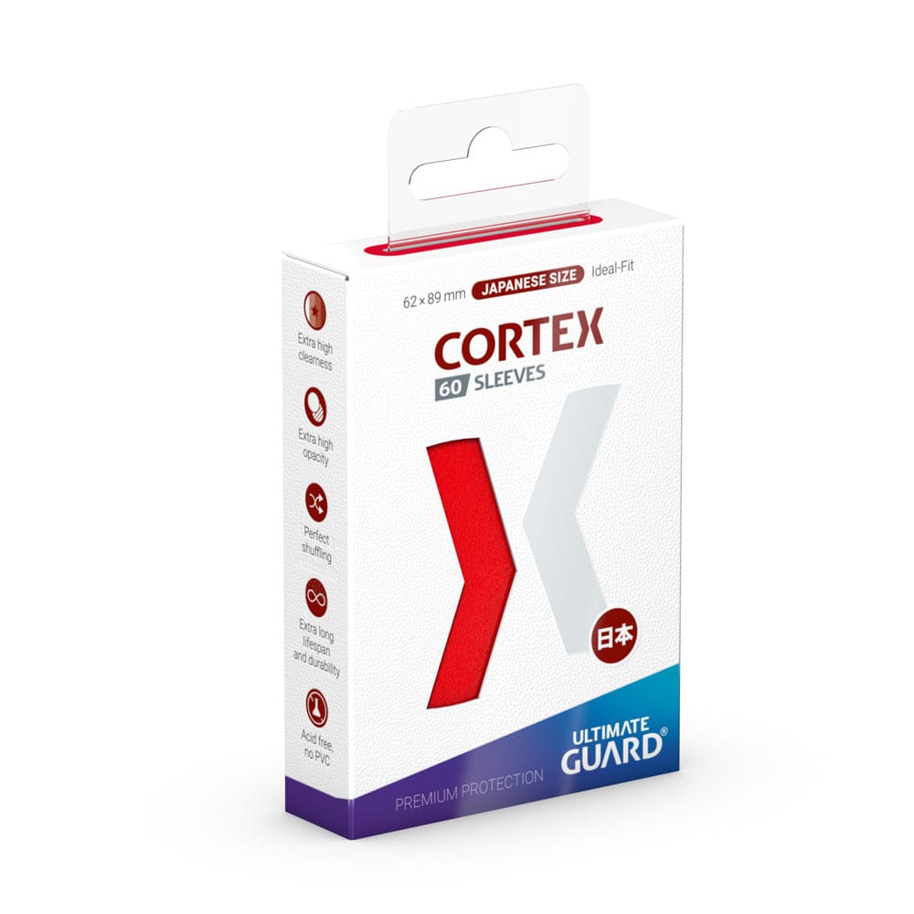 Ultimate Guard Cortex Sleeves Tamaño Japonés Rojo (60) Frikytopia