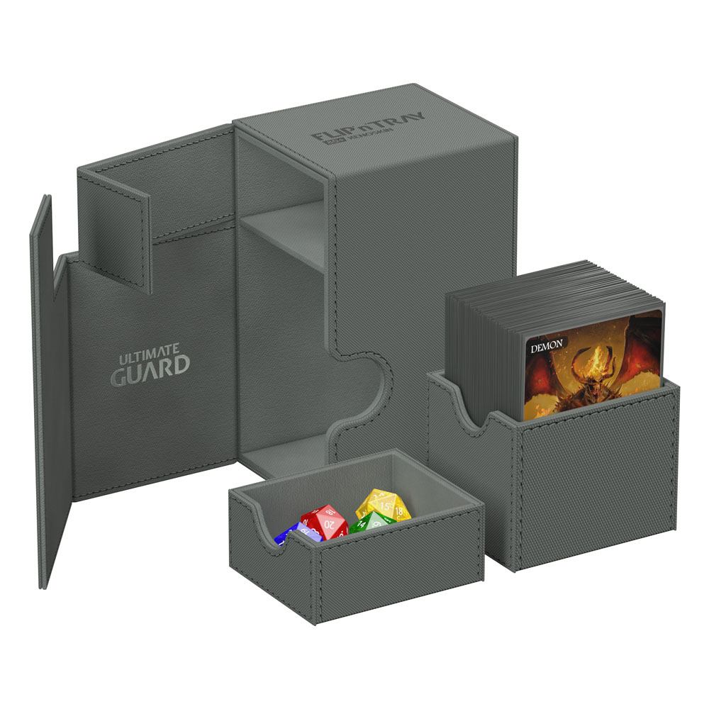 Ultimate Guard Flip`n`Tray 80+ XenoSkin Monocolor Gris