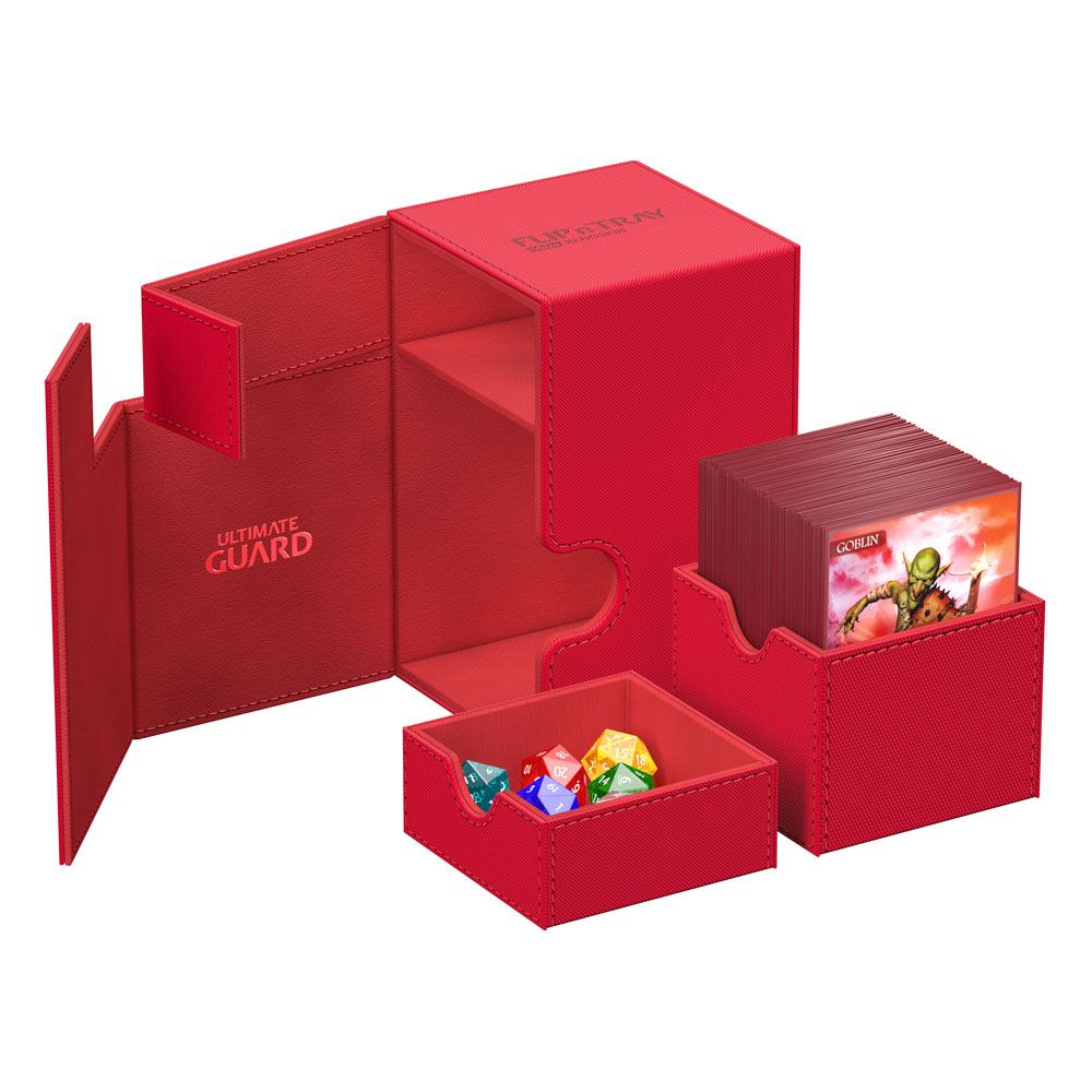 Ultimate Guard Flip`n`Tray 100+ XenoSkin Monocolor Rojo