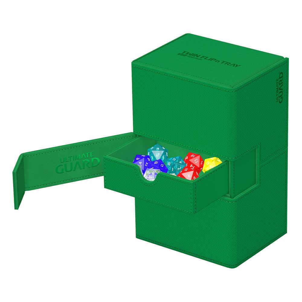 Ultimate Guard Twin Flip`n`Tray 160+ XenoSkin Monocolor Verde