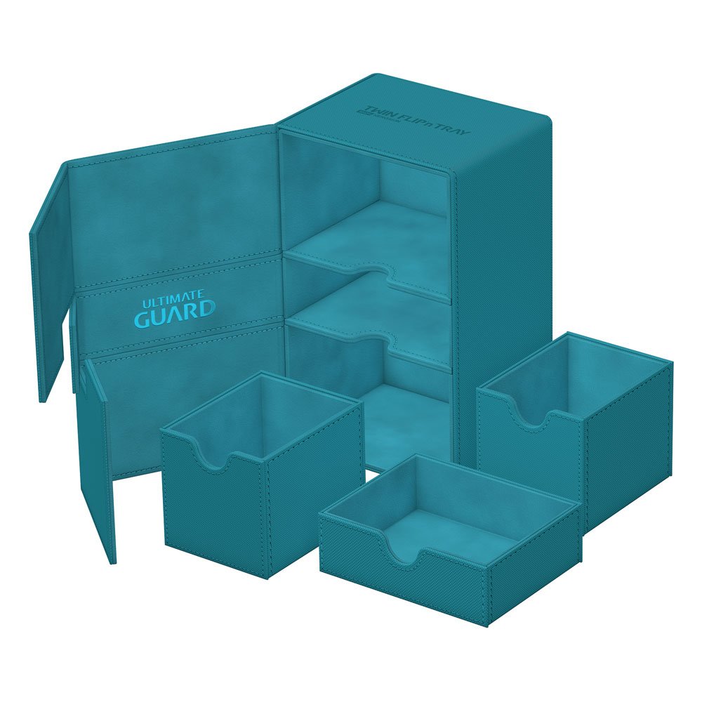 Ultimate Guard Twin Flip`n`Tray 160+ XenoSkin Monocolor Gasolina Azul Frikytopia