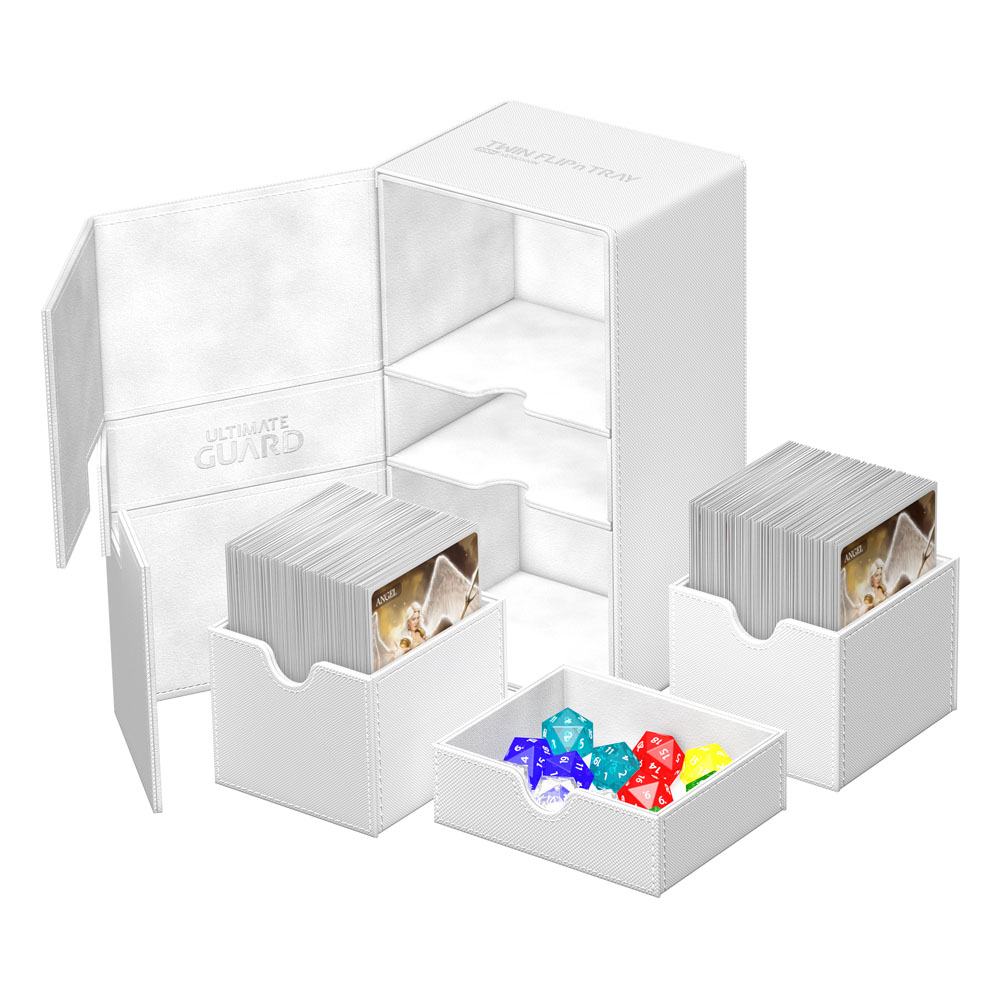 Ultimate Guard Twin Flip`n`Tray 200+ XenoSkin Monocolor Blanco