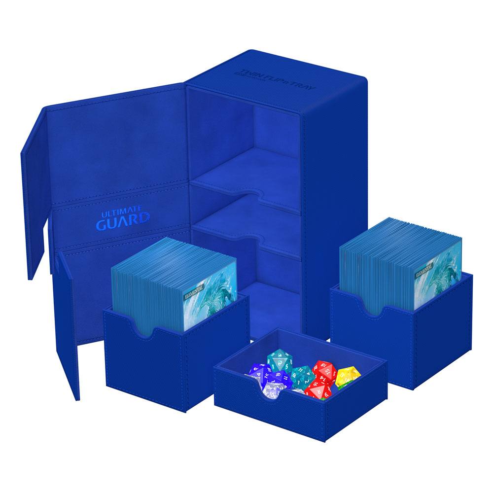 Ultimate Guard Twin Flip`n`Tray 200+ XenoSkin Monocolor Azul