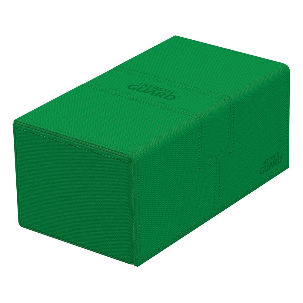 Ultimate Guard Twin Flip`n`Tray 200+ XenoSkin Monocolor Verde Frikytopia