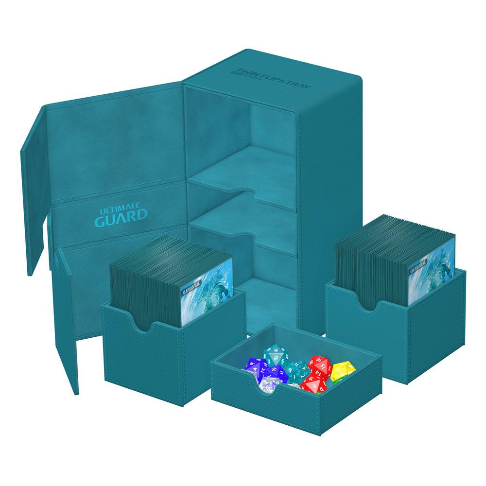 Ultimate Guard Twin Flip`n`Tray 200+ XenoSkin Monocolor Gasolina Azul