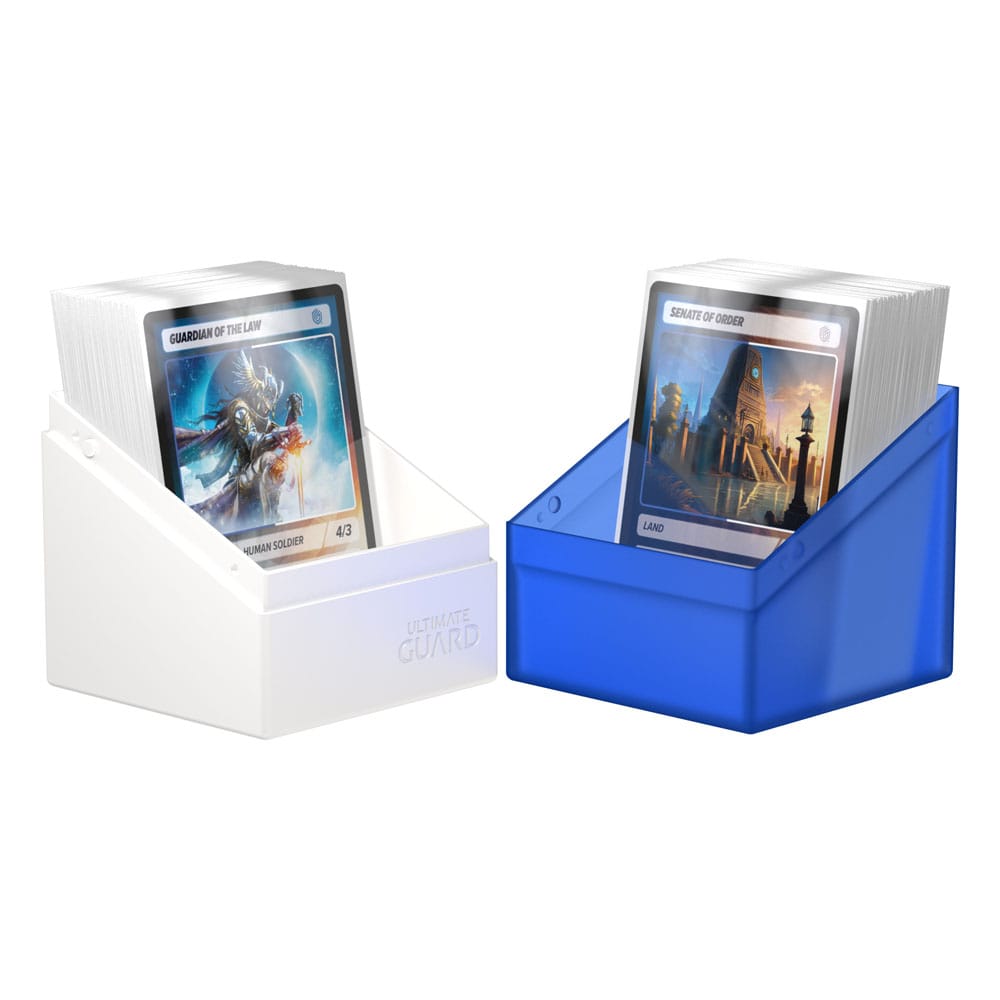 Ultimate Guard Boulder Deck Case 100+ SYNERGY Azul/Blanco