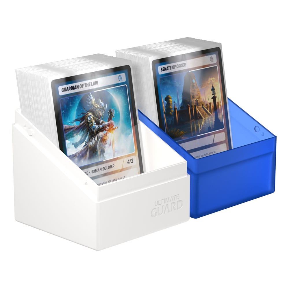 Ultimate Guard Boulder Deck Case 100+ SYNERGY Azul/Blanco
