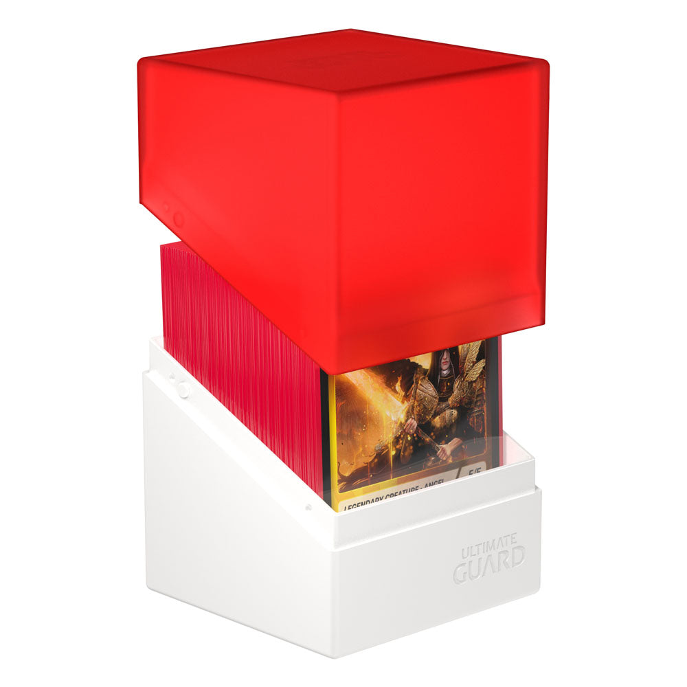 Ultimate Guard Boulder Deck Case 100+ SYNERGY Rojo/Blanco