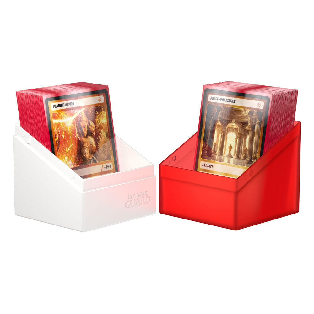 Ultimate Guard Boulder Deck Case 100+ SYNERGY Rojo/Blanco