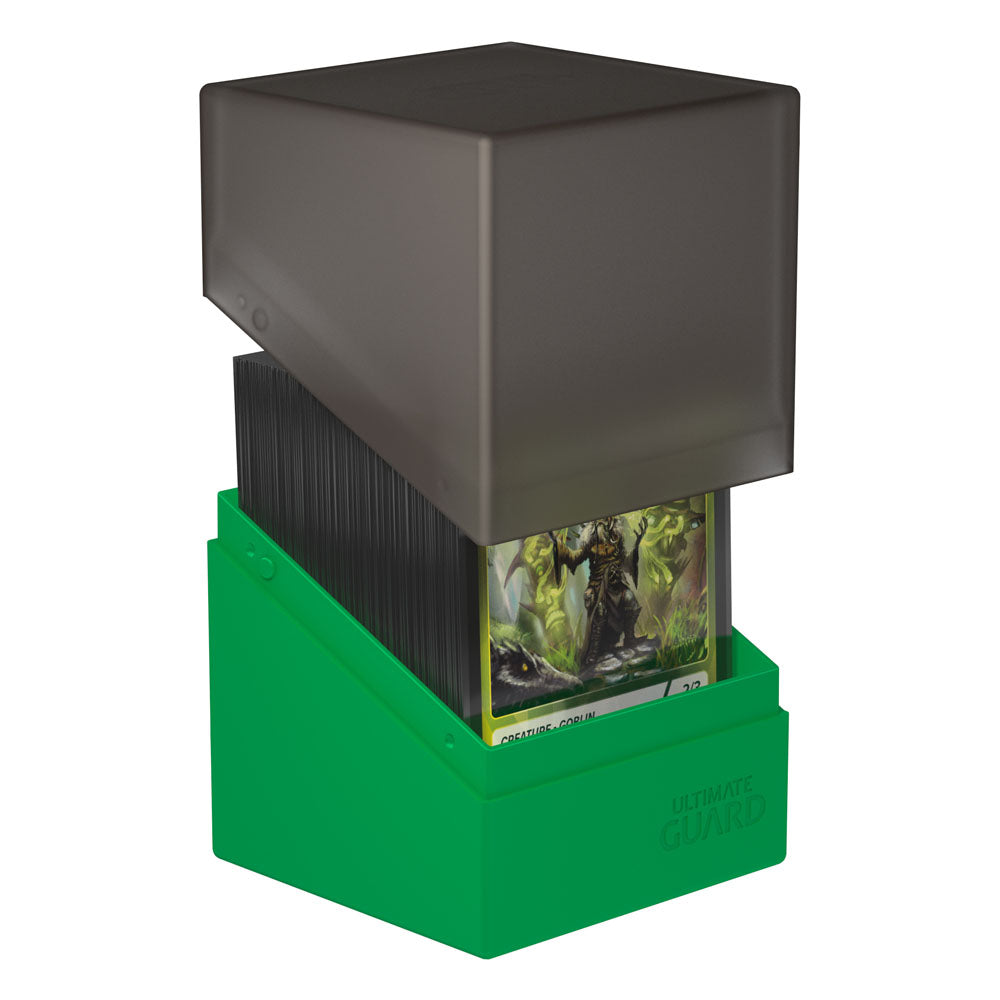 Ultimate Guard Boulder Deck Case 100+ SYNERGY Negro/Verde
