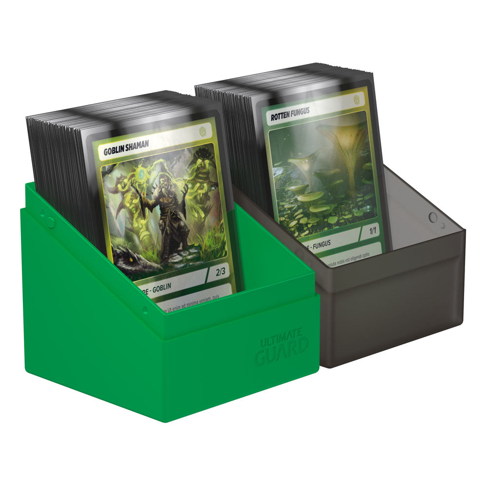 Ultimate Guard Boulder Deck Case 100+ SYNERGY Negro/Verde