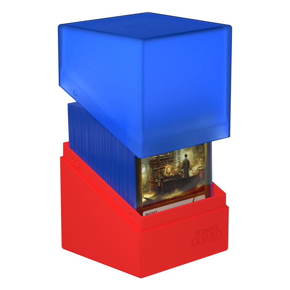 Ultimate Guard Boulder Deck Case 100+ SYNERGY Azul/Rojo