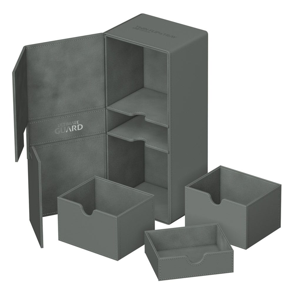 Ultimate Guard Twin Flip`n`Tray 266+ Xenoskin Gris Frikytopia