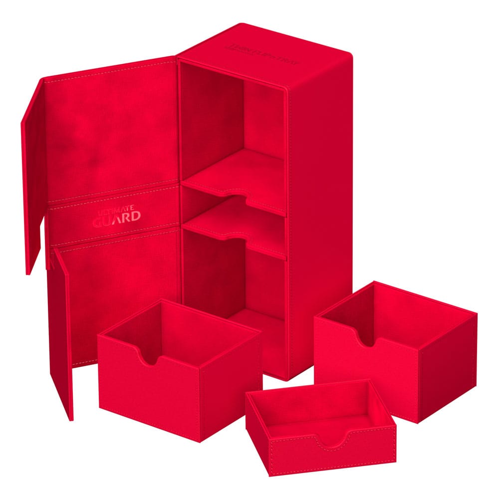 Ultimate Guard Twin Flip`n`Tray 266+ Xenoskin Rojo Frikytopia