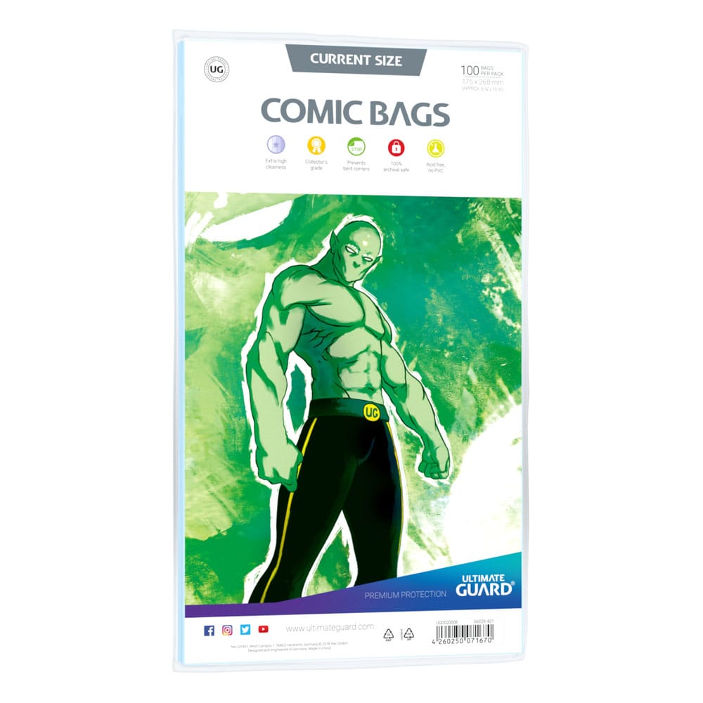 Ultimate Guard Comic Bags Bolsas de Comics Current Size (100) Frikytopia