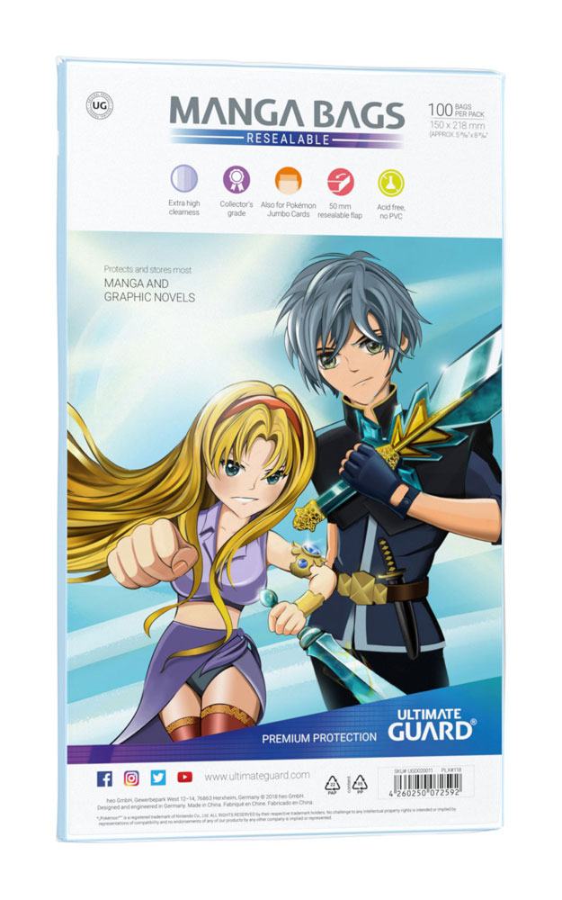 Ultimate Guard Manga Bags Bolsas con Cierre Reutilizable Manga