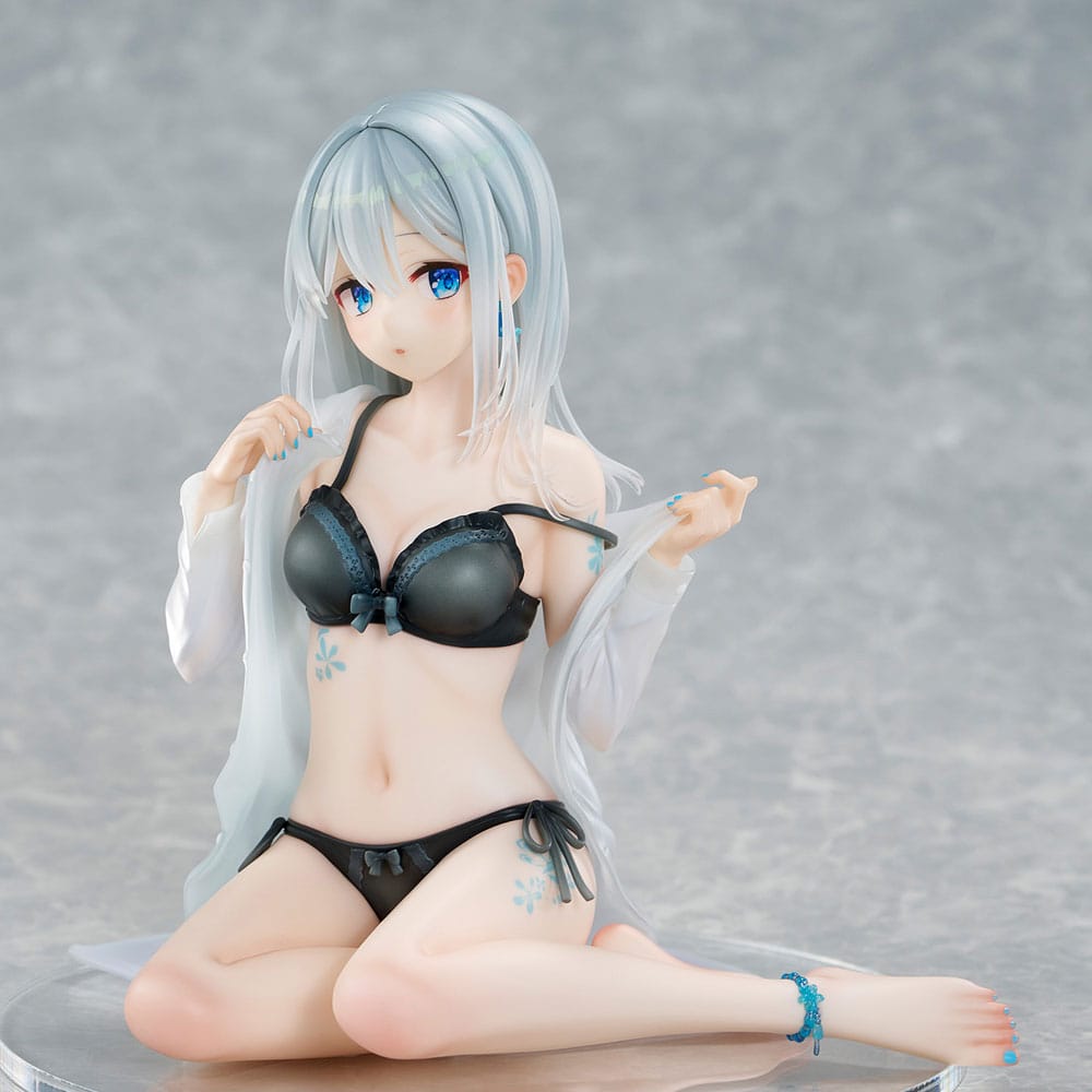 Original Character Estatua PVC 1/7 Silver-Haired Girl Sky Blue Morning Special Outfit Ver. by Fuumi Illustration 16 cm Frikytopia