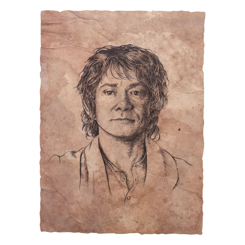 El Hobbit Litografia Portrait of Bilbo Baggins 21 x 28 cm Frikytopia