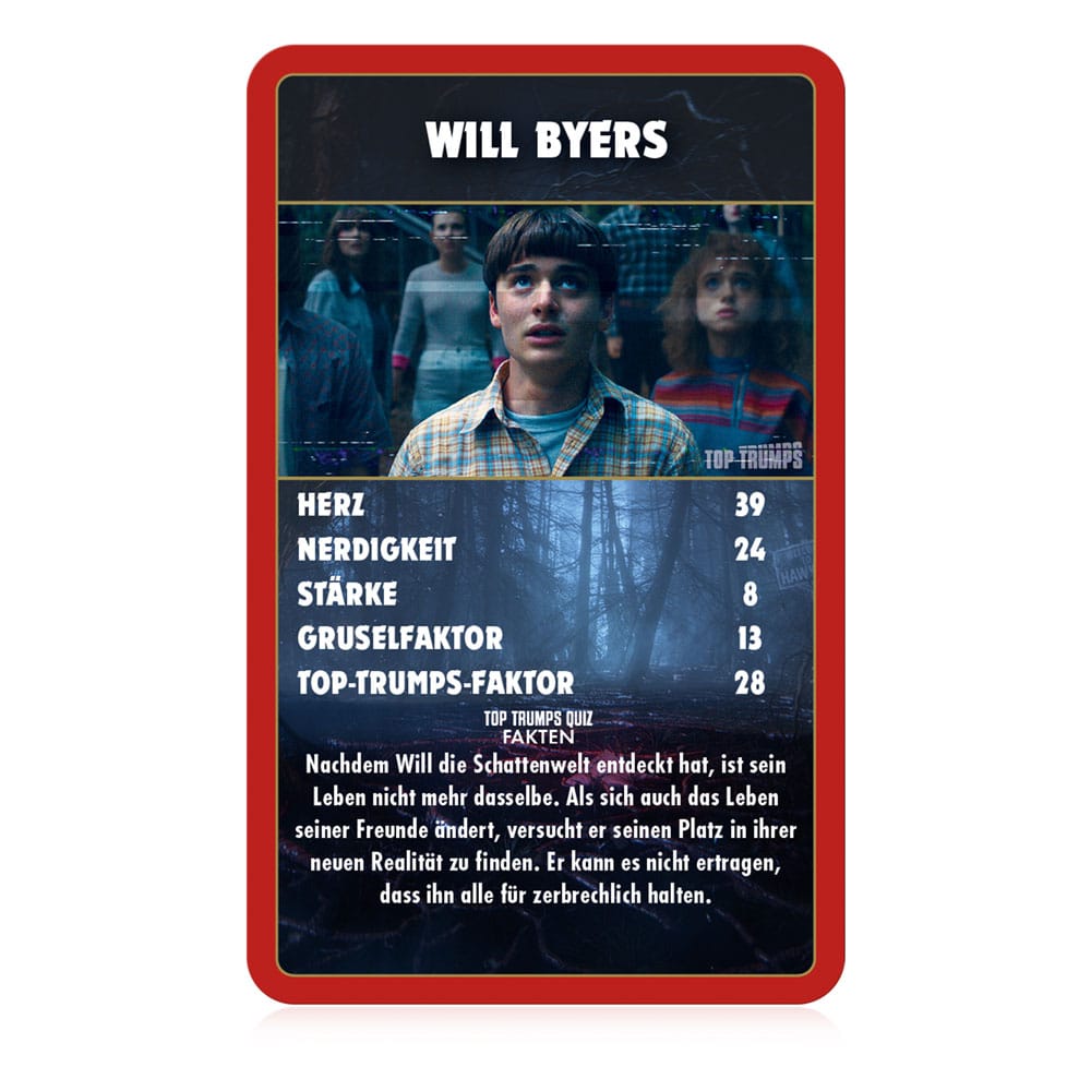 Stranger Things Juego de Cartas Top Trumps Collectables Inglés