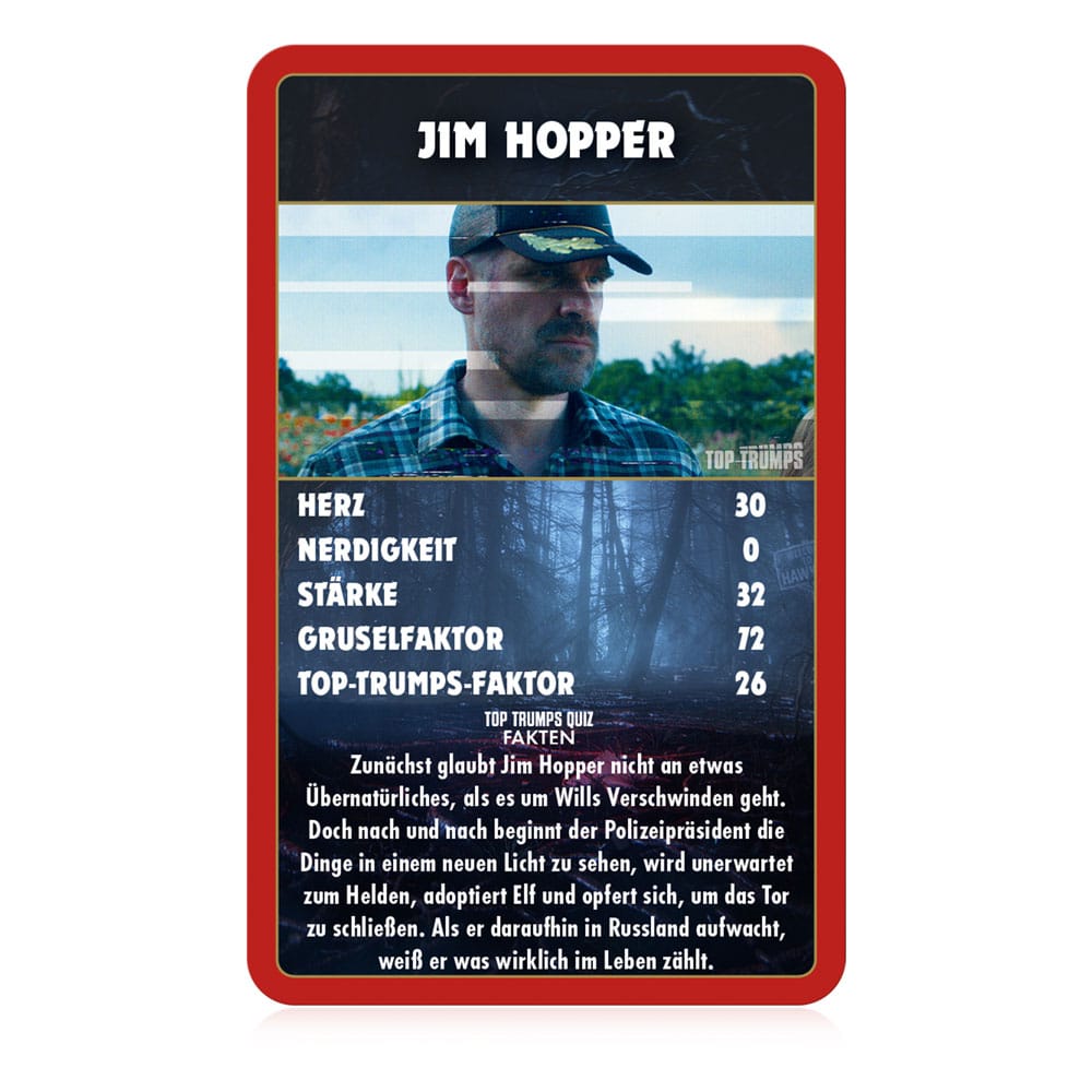 Stranger Things Juego de Cartas Top Trumps Collectables Inglés