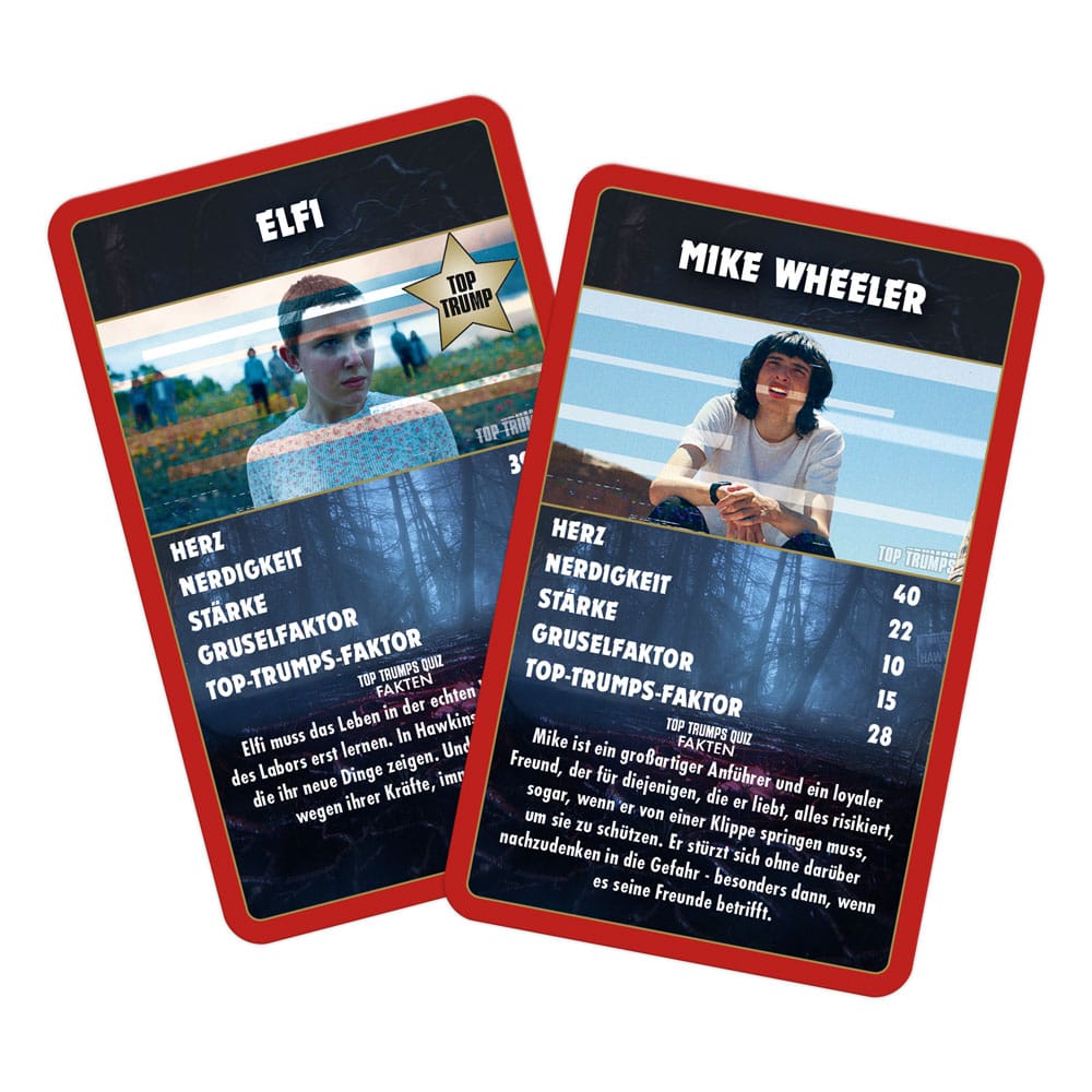 Stranger Things Juego de Cartas Top Trumps Collectables Inglés