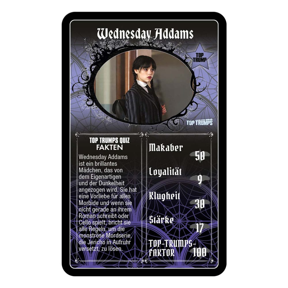 Wednesday Juego de cartas Top Trumps *Edición Alemán*