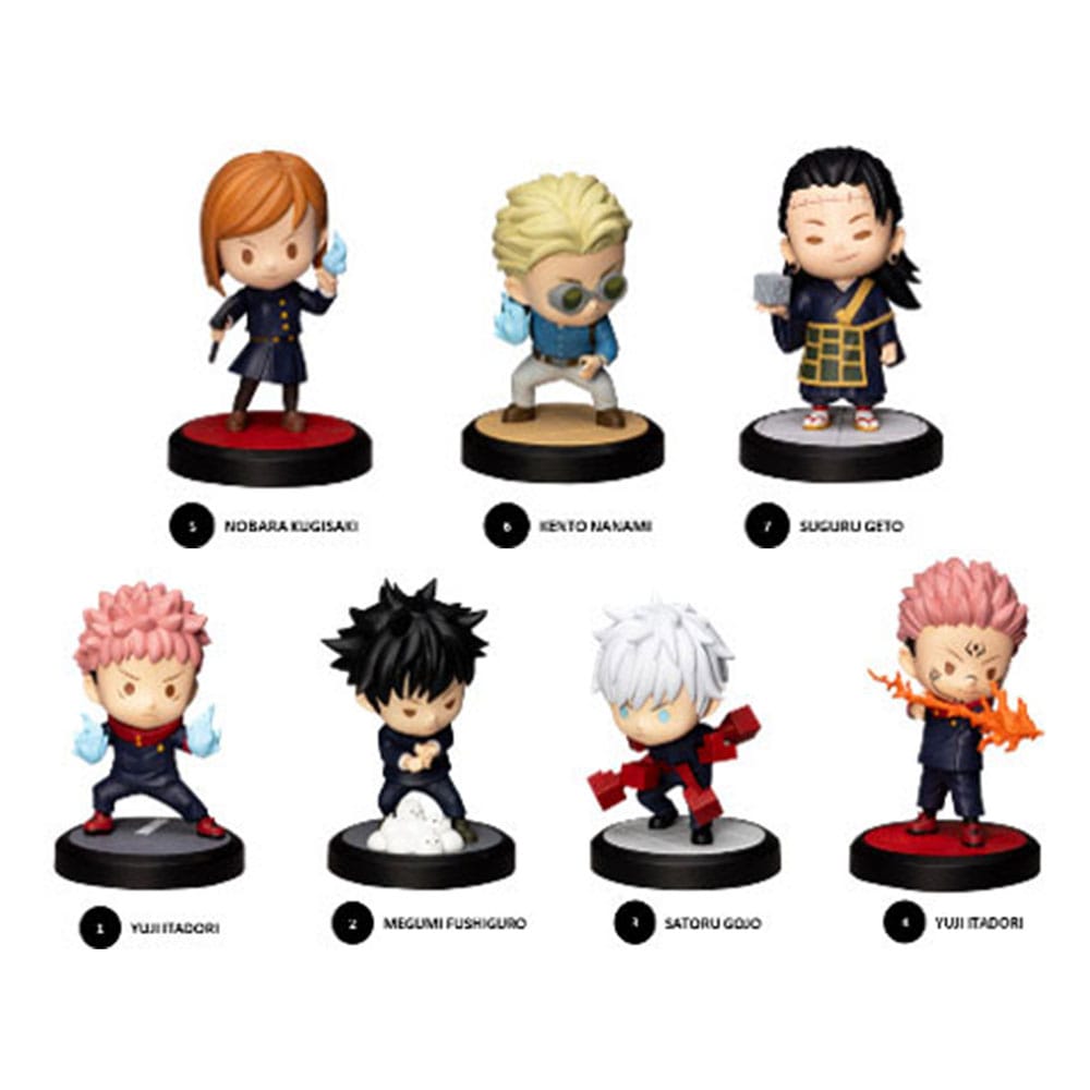 Jujutsu Kaisen figuras mini Hero Box Cursed Series 8 cm Expositor (6) Frikytopia