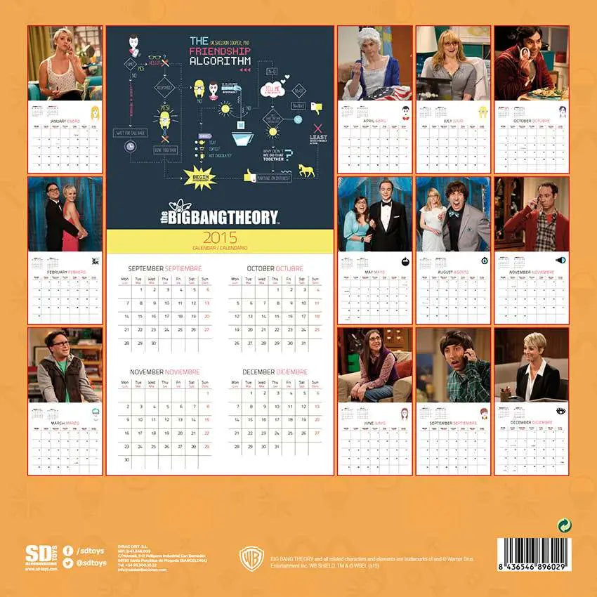 Calendario 2016 THE BIG BANG THEORY 2
