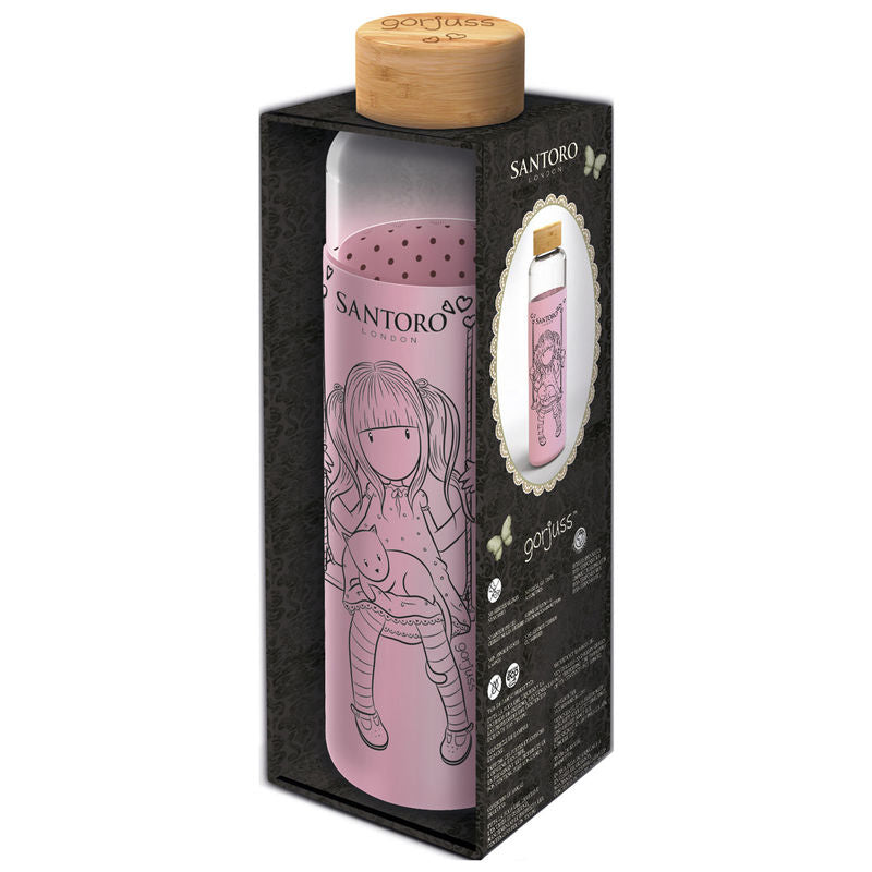 Botella cristal Gorjuss funda silicona 585ml Frikytopia