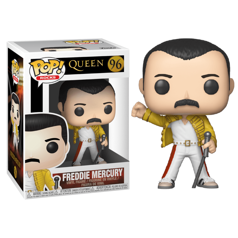 Funko pop personaje rock queen freddy mercury wembley 1986
