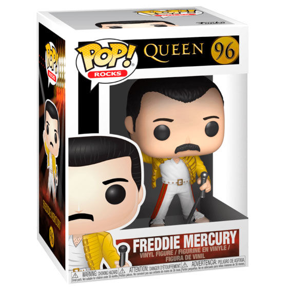 Funko pop personaje rock queen freddy mercury wembley 1986