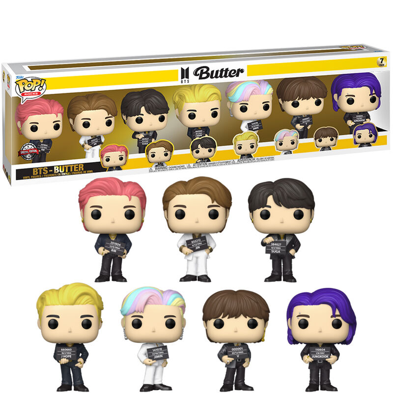Blister 7 figuras POP BTS Butter Exclusive Frikytopia