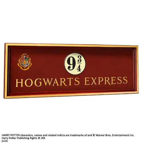 HP HOGWARTS 9 3/4 SIGN