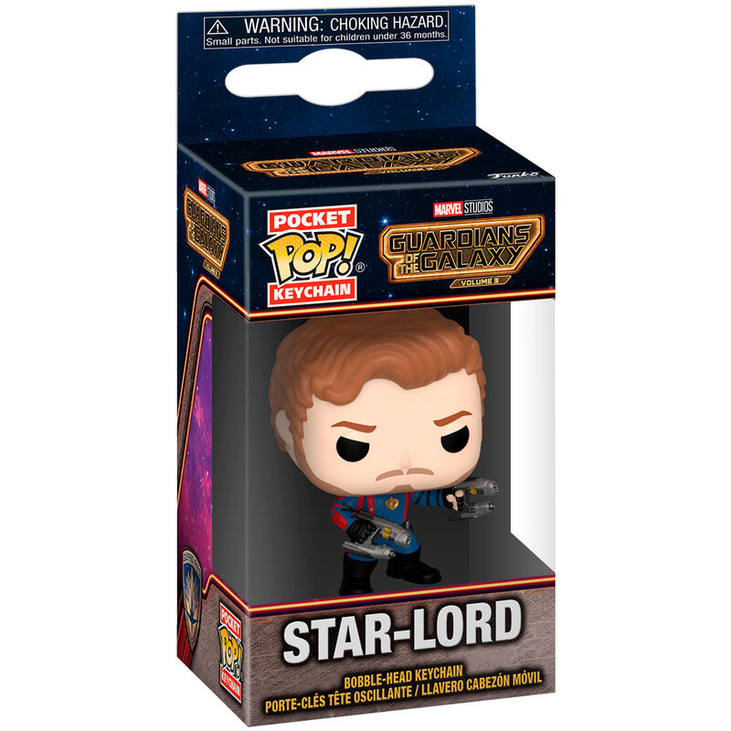 Llavero Pocket POP Marvel Guardianes de la Galaxia 3 Star-Lord Frikytopia
