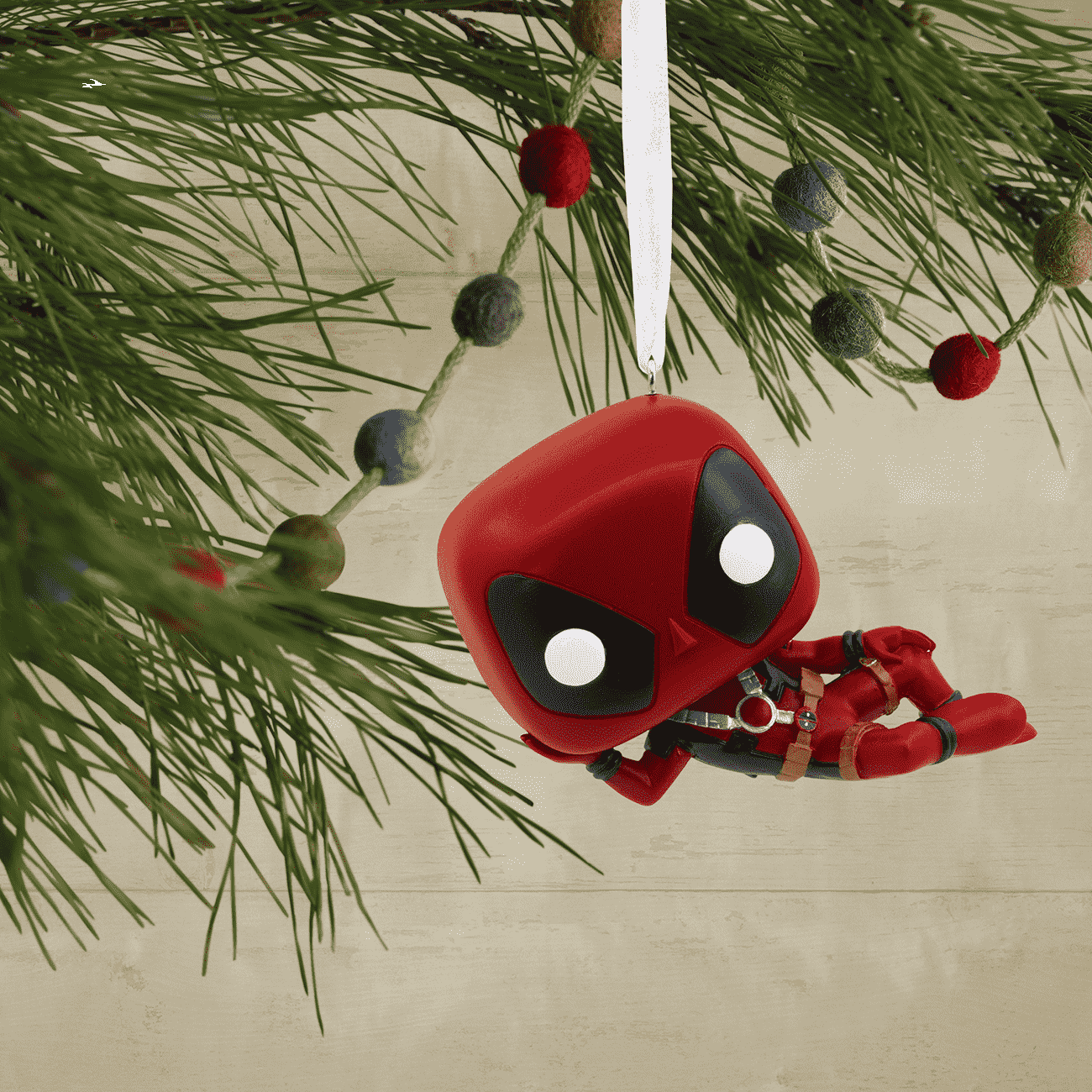 Adorno de navidad funko marvel deadpool figura de resina