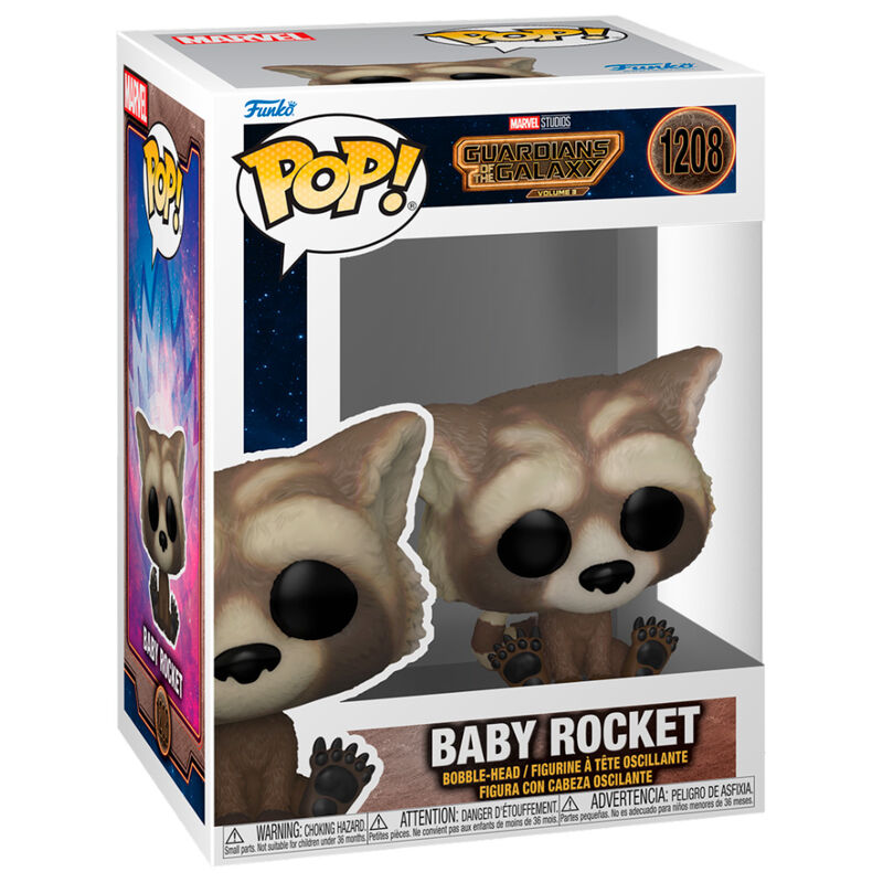 Figura POP Marvel Guardianes de la Galaxia 3 Baby Rocket Frikytopia