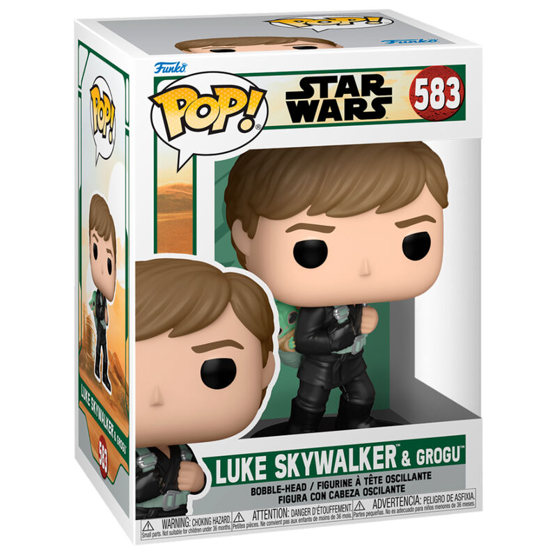 Figura POP Star Wars El Libro de Boba Fett 2 Luke Skywalker & Grogu Frikytopia