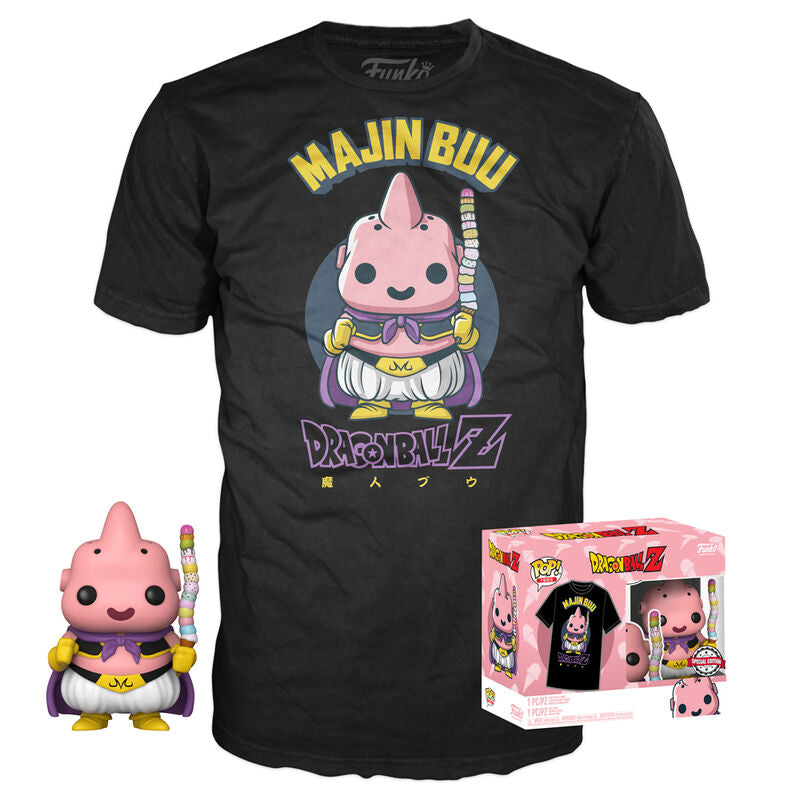 Set figura POP & Tee Dragon Ball Z Majin Buu Exclusive Frikytopia