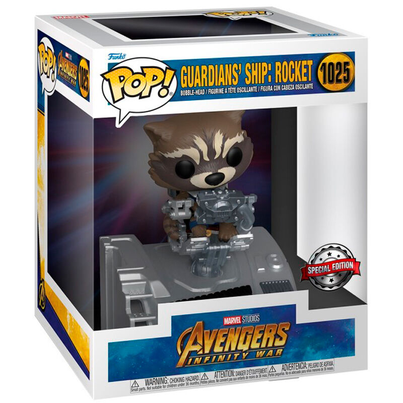 Funko pop deluxe marvel guardianes de la galaxia rocket 63211