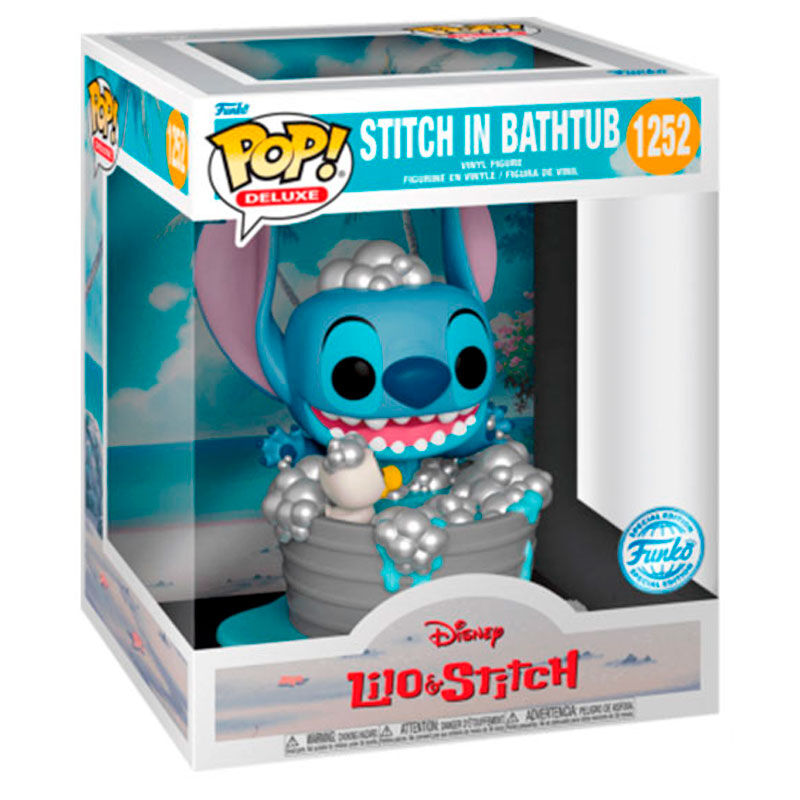 Figura POP Deluxe Disney Lilo & Stitch - Stitch in Bathtub Exclusive Frikytopia