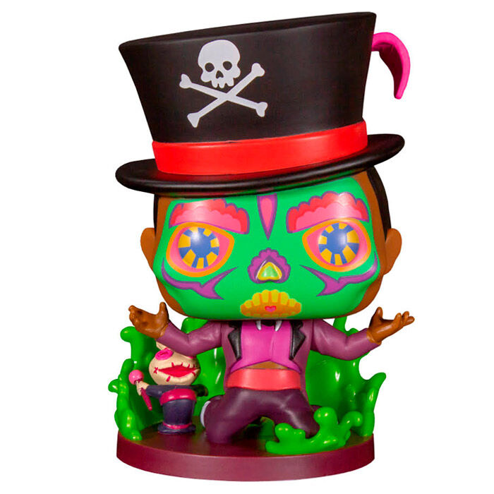 Funko pop disney villanos tiana y el sapo sugar skull facilier base es