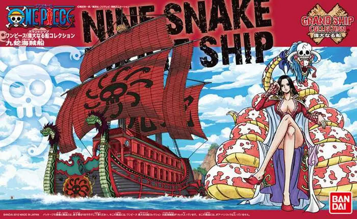 Figura Model Kit Nine Snake Kuja Pirate Ship One Piece 15cm