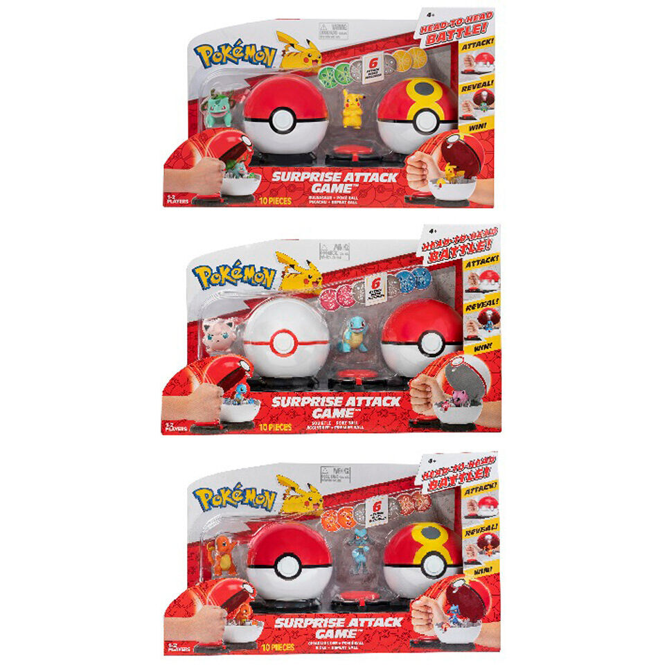 Juego ataque vs Pokemon surtido Frikytopia