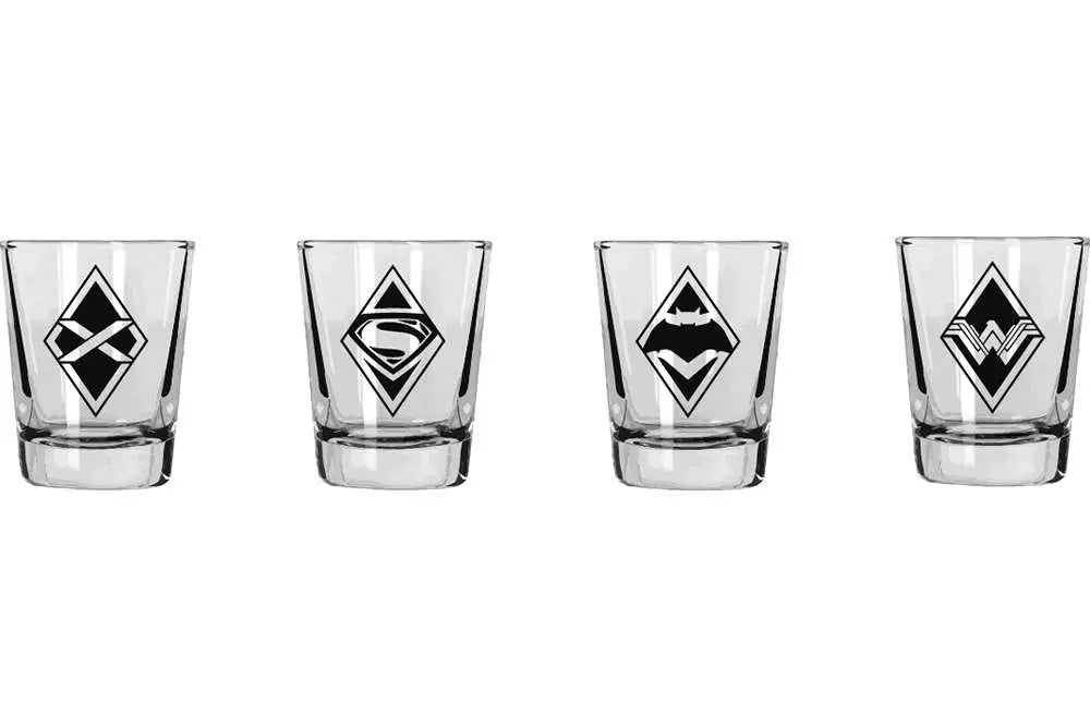 BATMAN VS SUPERMAN MINI GLASSES SET (4) Frikytopia