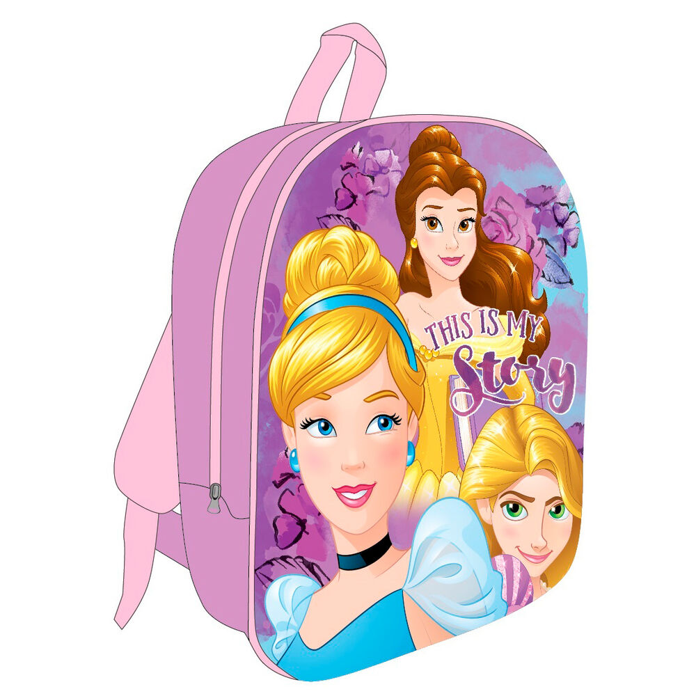 Mochila 3D Princesas Disney 30cm Frikytopia